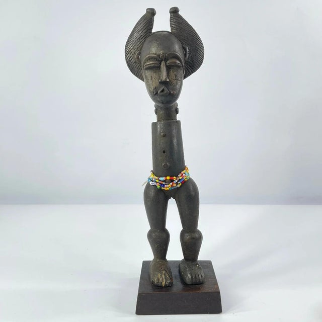 Early 20th Century Early 20th Century Kulango Figure on Custom Base Cote d'Ivoire For Sale - Image 5 of 8