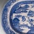 Ceramic 1850's Antique English Willow Pattern Serving Plate For Sale - Image 7 of 10
