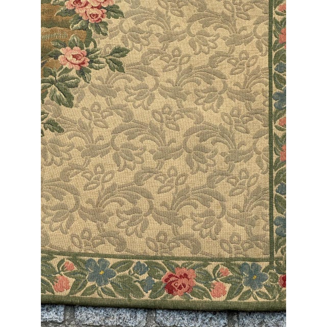 Vintage French Aubusson Style Jacquard Dance Tapestry, 1960s For Sale - Image 12 of 18