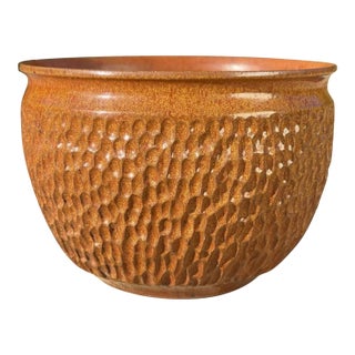 Vintage Brutalist Thumbprint Planter Attributed to David Cressey for Earthgender 1970s For Sale