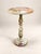 2020s Handcrafted Onyx Marble Pedestal Table – Round Luxury Accent & Side Table | Zarva Stone For Sale - Image 5 of 6