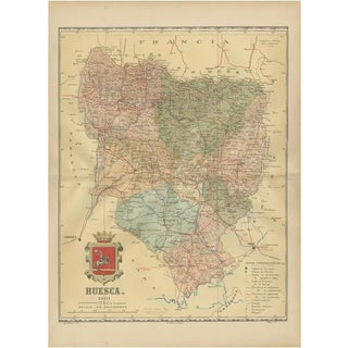 Geographic Overview of Aragons Northern Frontier in Spain For Sale