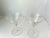 Midcentury Etched Wheat Berry Crystal Stemware , Small Martini Glasses Set of 2 4.5"H X 3.5"D very good condition.