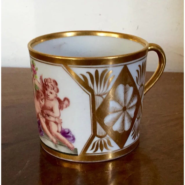 1800-1810 French Empire Porcelain Coffee Cup For Sale In New York - Image 6 of 11