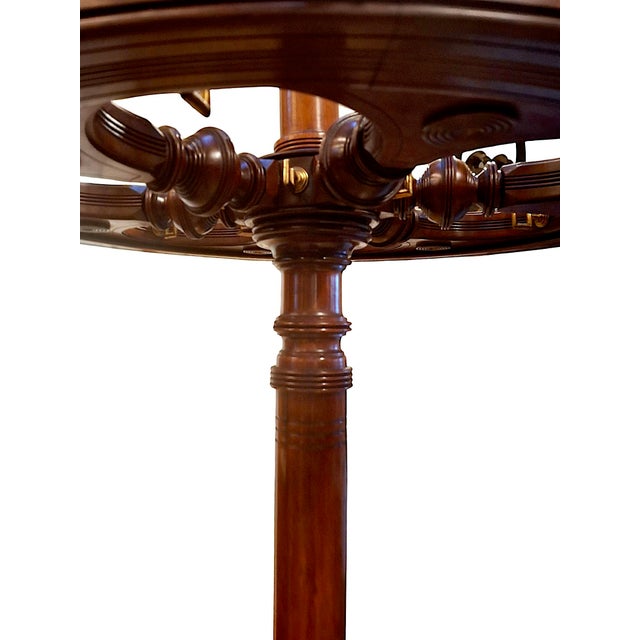 Late 19th Century Antique Mahogany Revolving Carousel Coat Rack For Sale - Image 5 of 9