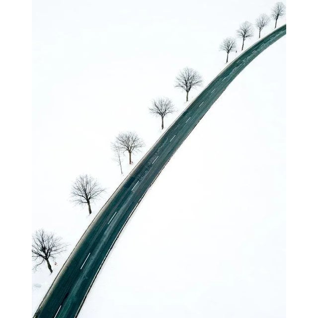 Joern Siegroth, Street in the Snow Landscape, Photographic Paper, in Flawless conditions. Designed from 2000 This piece...