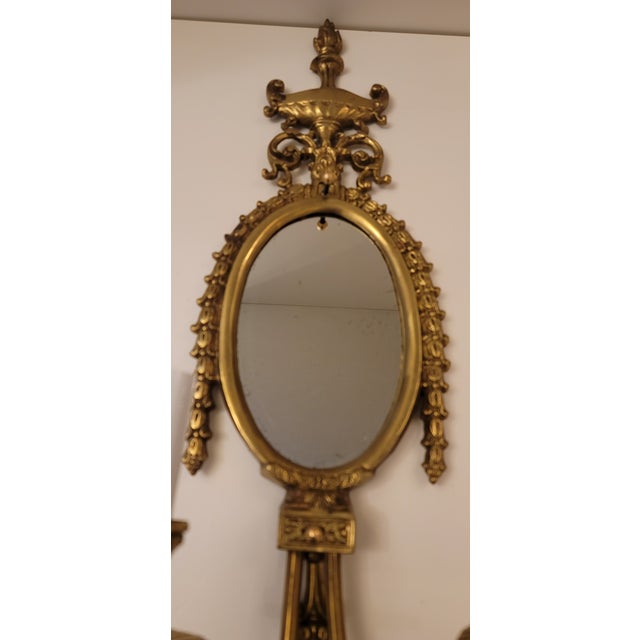 Mirrored Sconce, French Style 2-Light Candelabra base for Incandescent or LED bulbs. Wired for standard electrical...