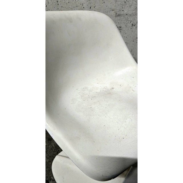 Beige Vintage Saddle Chair by Jean Dudon, 1971 For Sale - Image 8 of 10