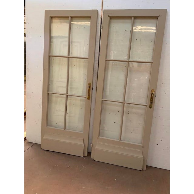 Antique Double-Sided Passage Doors, 1900s, Set of 2 For Sale - Image 5 of 9