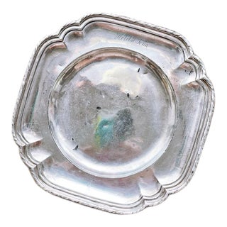 Antique Christofle Silver Plated Tray From Hotel D’Iena Paris For Sale