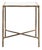Metal Jessa Metal Square End Table in Brass with White Marble Top For Sale - Image 7 of 7