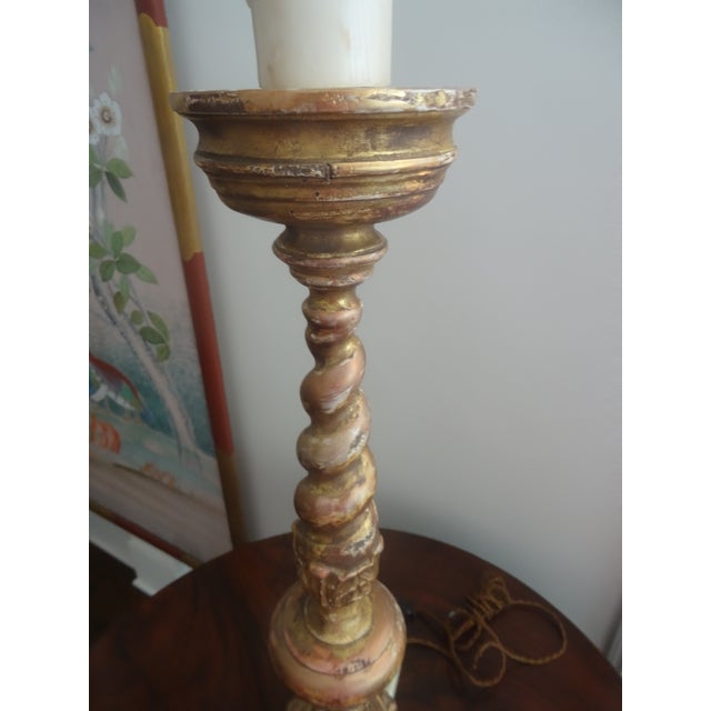 19th Century 19th Century Alter Stick Lamp Attributed to Paul Ferrante For Sale - Image 5 of 6
