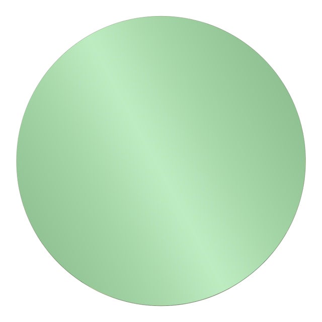 Balducci Round Emerald Green Mirror Large For Sale