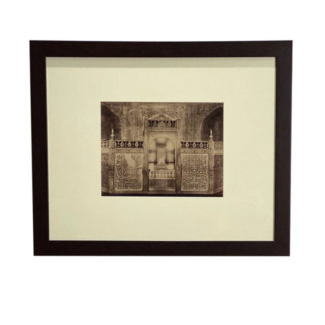 Antique Photograph of the Interior of the Taj Mahal For Sale