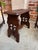 Late 19th Century Antique French Bench Stool Gothic Renaissance Carved Oak Trestle Fleur De Lis For Sale - Image 5 of 12