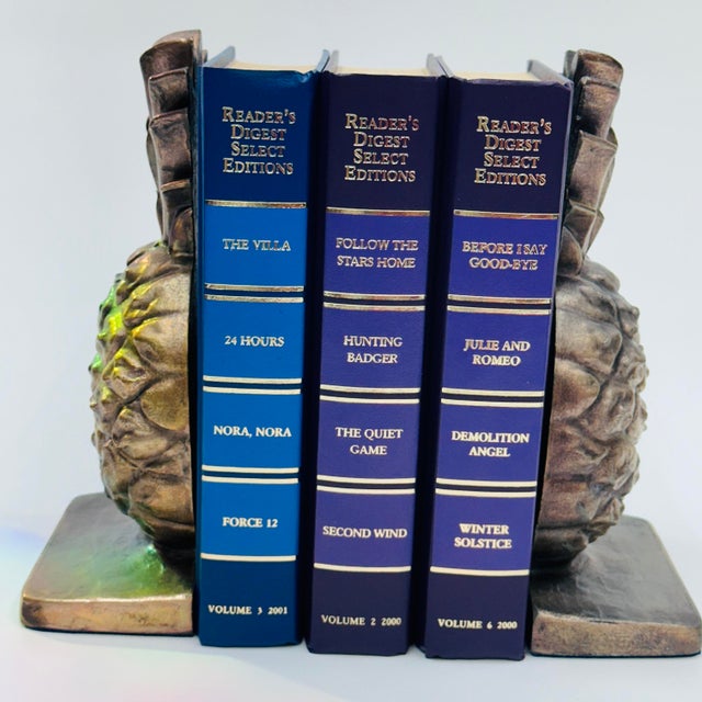 Mid 20th Century Brass Pineapple Bookends Set of 2 For Sale - Image 13 of 18