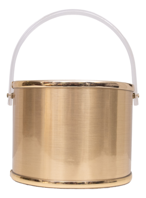 Gilt Aluminum Ice Bucket by Georges Briard, 1970s