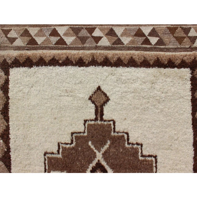 Vintage Tribal Turkish Tulu Runner- 3′5″ × 10′3″ For Sale - Image 9 of 11