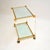 Vintage French Acrylic Glass and Gold-Plated Drinks Trolley, 1970s For Sale - Image 4 of 10