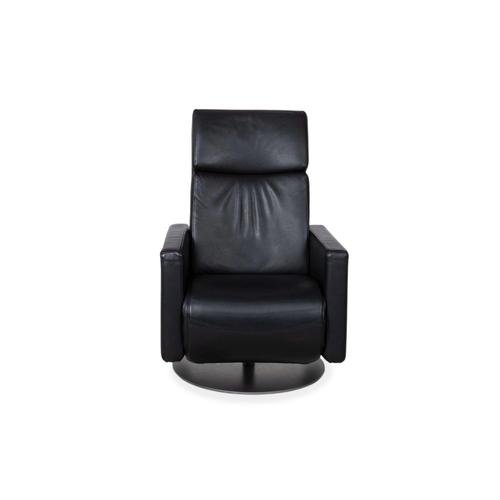 Black Leather Ego Armchair with Manual Function from Rolf Benz For Sale - Image 14 of 15