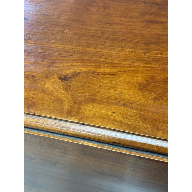 Antique 19th Century Solid Cherry Sheraton Gateleg Table For Sale - Image 11 of 12