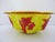 Early 20th Century Chinese Imperial Yellow Peking Glass Lobed Bowl Pair With Red Floral Overlay For Sale - Image 5 of 12