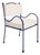 Panarea Armchair in Stone & White Upholstery Panarea by Ceraudo For Sale