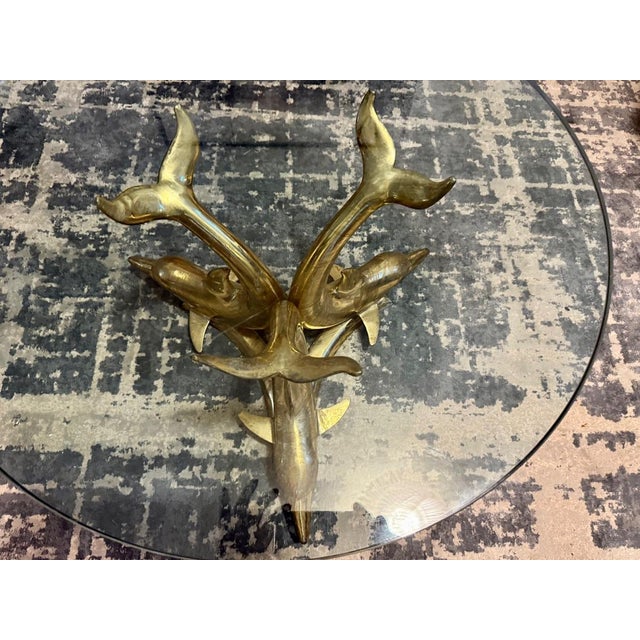 Three Dolphins Coffee Table, 1950s For Sale - Image 11 of 12