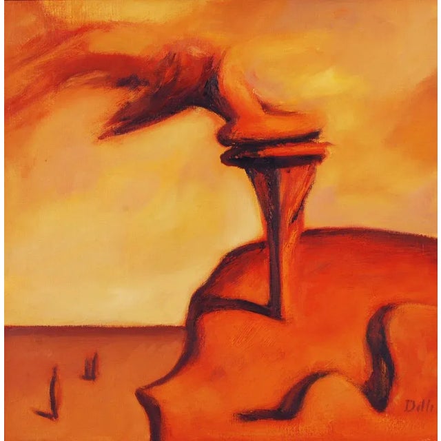 Biruta Delle, On the Edge of the Cliff, 2007, Oil on Canvas For Sale - Image 6 of 6