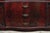 Vintage Chinese Chippendale Mahogany Serpentine Triple Dresser Credenza W Mirror For Sale - Image 4 of 11