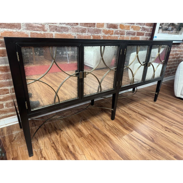 Alden Parkes 'Hancock' Mirrored Buffet Sideboard For Sale - Image 4 of 11