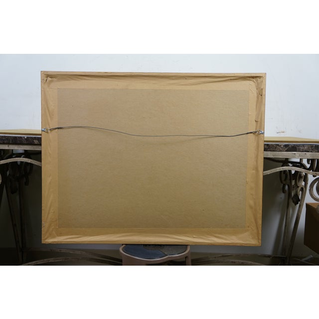 Printmaking Materials 1980s Harold Altman Signed Lithograph Le Grand Bassin Luxembourg Fountain Park Paris For Sale - Image 7 of 11