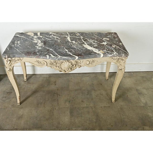 French 18th Century Louis XV Marble Top Console For Sale In Baton Rouge - Image 6 of 12