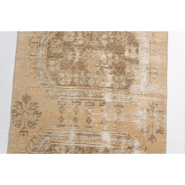 1960s Muted Beige Turkish Runner For Sale - Image 10 of 10