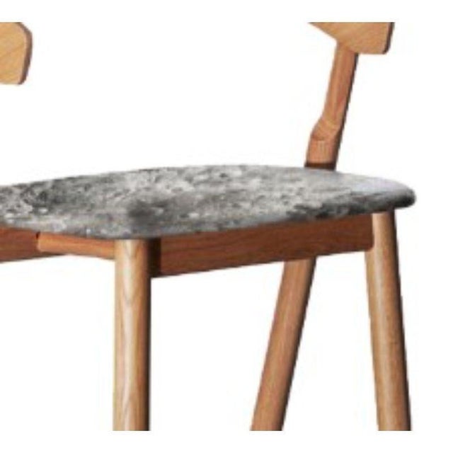 Contemporary Set of Nude Dining Chairs by Made by Choice For Sale - Image 3 of 17