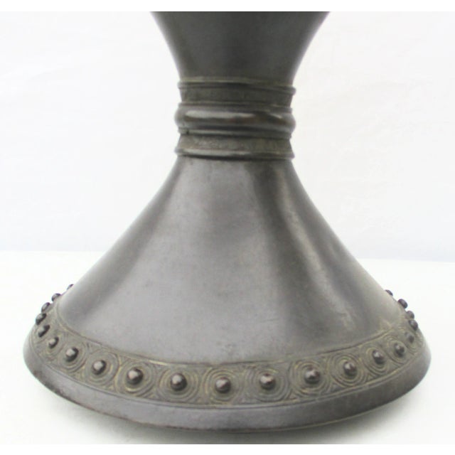 Japanese Aesthetic Movement Bronze Vase For Sale - Image 4 of 11