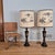Mid-20th Century Signed Japanese Oversized Etched Bronze Table Lamps W/ Original Hand Painted Shades, a Pair For Sale - Image 13 of 13