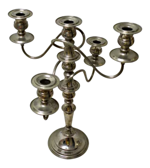Game of Thrones Style Silver Plated British Candelabra