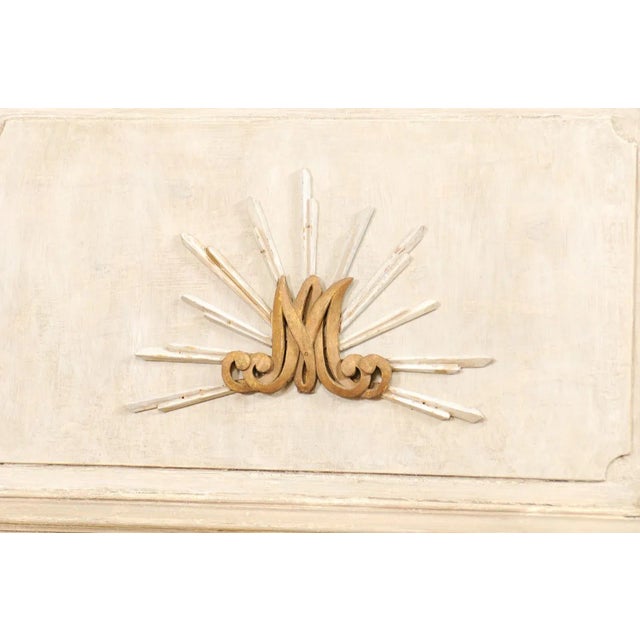 Tall French 19th Century Painted Wood Trumeau Mirror For Sale In Atlanta - Image 6 of 10