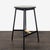 Modern Modern Black Metal & Wood Round Stool – Minimalist Design For Sale - Image 3 of 9