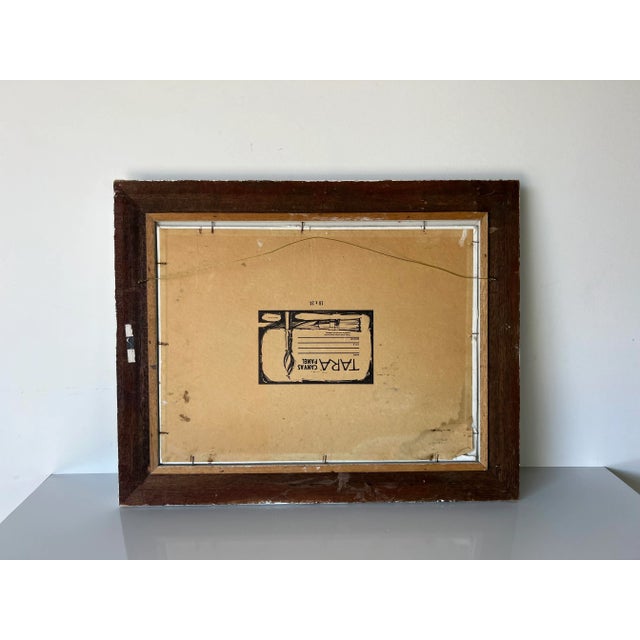 70's V Muoio Heavy Impasto Impressionist Still Life Painting For Sale - Image 9 of 12