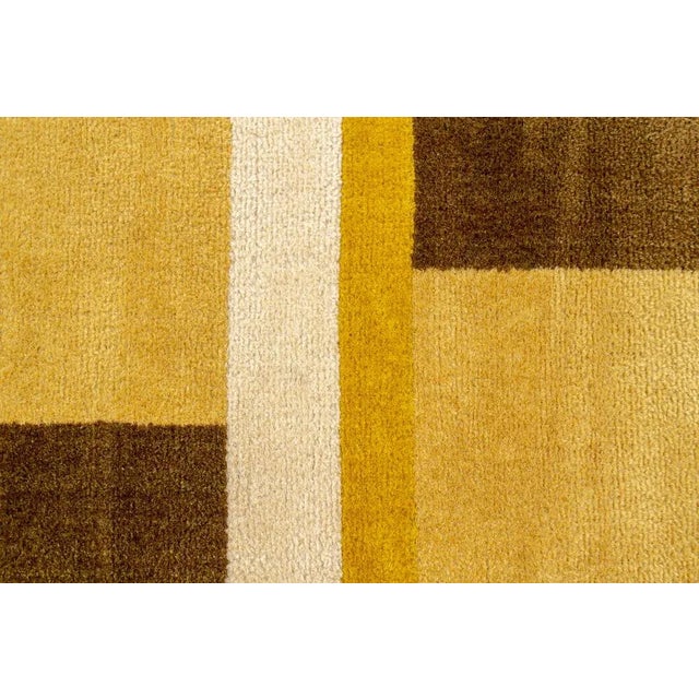 Rug with geometric designs. Italian production 1950s