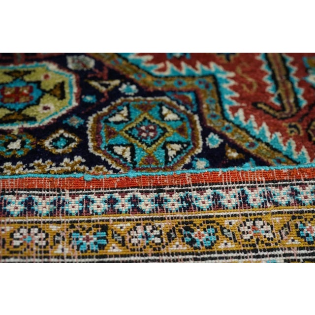 Extremely Fine Persian Silk Qum Rug 1'10'' X 2'10'' For Sale - Image 10 of 12