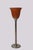 French Art Deco Style Table Lamp with Brown Overlay Glass, 1980s For Sale - Image 9 of 17
