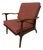 Mid-Century Modern Walnut Arm Chair - Reupholstered! For Sale