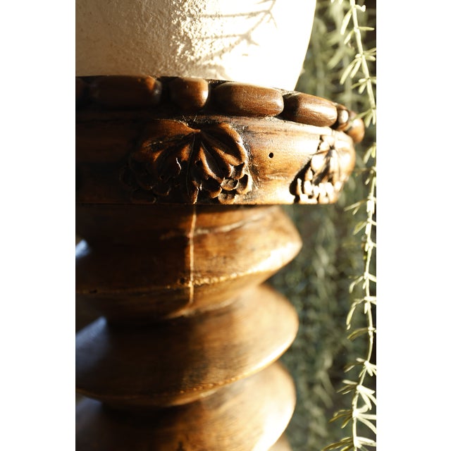 Late 19th Century 19th-Century French Carved Wine Press Screw Pedestal, 1890 For Sale - Image 5 of 18