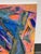 Blue Acrylic on Canvas Abstract Painting, Circa 2014 For Sale - Image 8 of 12