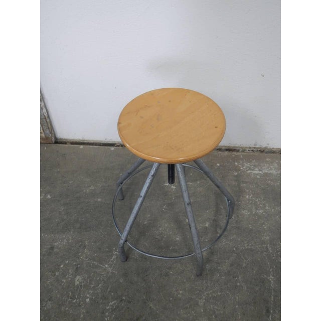 Industrial Vintage 5-Foot Stool, 1970s For Sale - Image 3 of 9