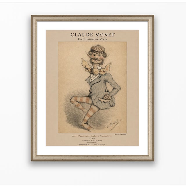 Not Yet Made - Made To Order Claude Monet 1850s Caricature Portraits Fine Art Mounted Board Prints - Set of 6 For Sale - Image 5 of 18