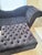 2010s Upholstered Black Tufted Sofa & Ottoman For Sale - Image 5 of 6